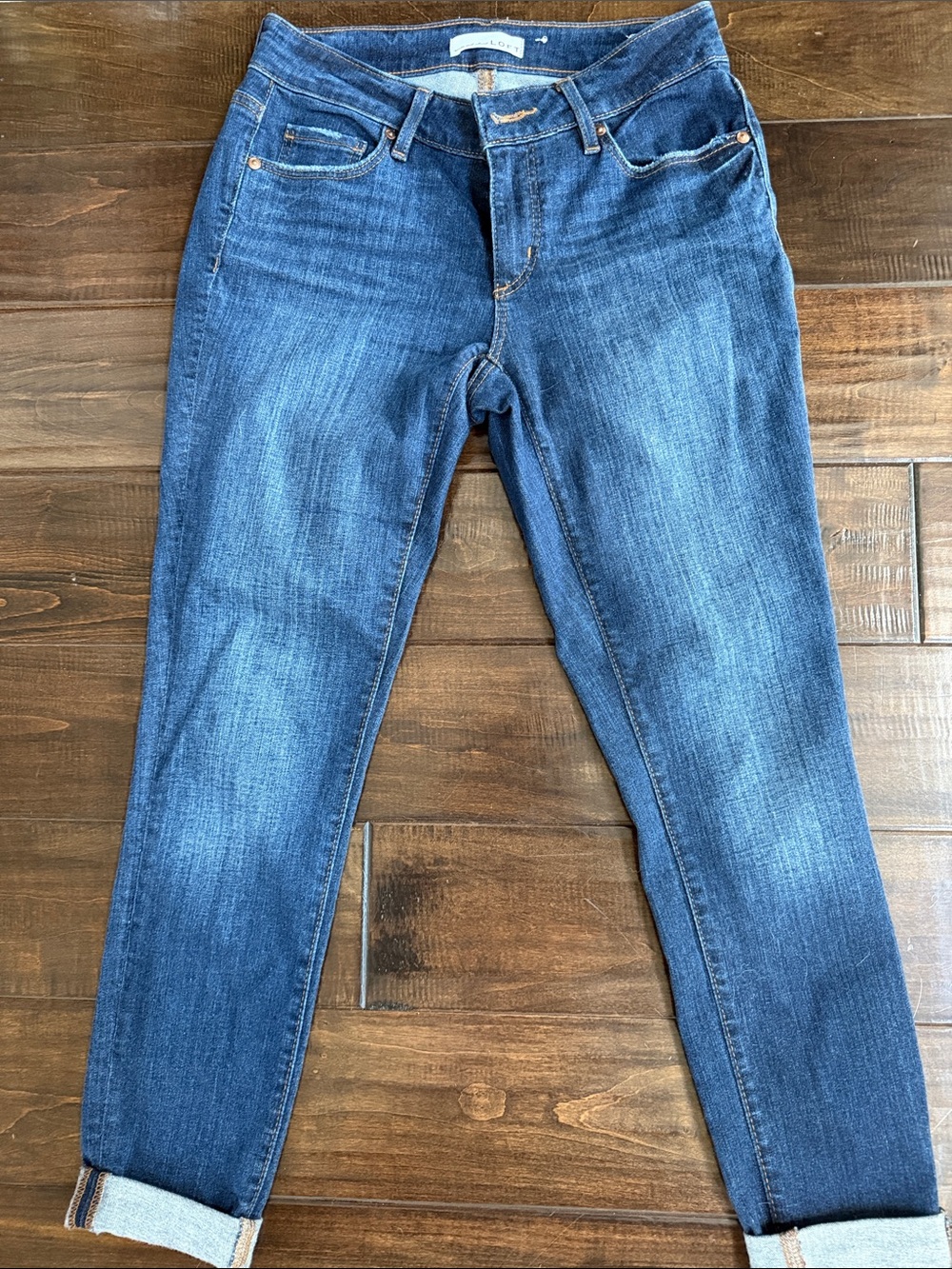 Classic Women's Dark Blue Stretch Loft Jeans